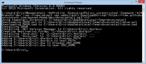 Installing DNVM